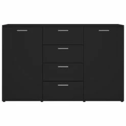 Outlet 🧨 VidaXL Sideboard Black 47.2"x14"x29.5" Engineered Wood 👏 -Cabinets & Storage Sales image 6 801329