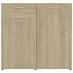 Outlet 🔥 VidaXL Sideboard Sonoma Oak 31.5"x14.2"x29.5" Engineered Wood 🌟 -Cabinets & Storage Sales image 6 801826