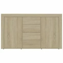 Best Sale ✔️ VidaXL Sideboard Sonoma Oak 47.2"x14.2"x27.2" Engineered Wood 🧨 -Cabinets & Storage Sales image 6 801844