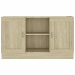 Best reviews of 💯 VidaXL Sideboard Sonoma Oak 47.2"x12"x27.6" Engineered Wood 💯 -Cabinets & Storage Sales image 6 802780
