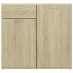 Discount 🔔 VidaXL Sideboard Sonoma Oak 31.5"x14.2"x29.5" Engineered Wood 🔔 -Cabinets & Storage Sales image 6 805773
