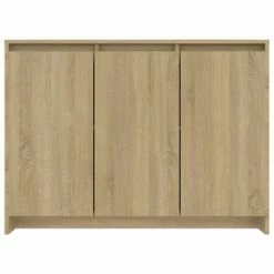Outlet 🔔 VidaXL Sideboard Sonoma Oak 40.2"x13"x29.5" Engineered Wood ❤️ -Cabinets & Storage Sales image 6 809776