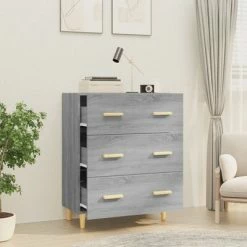 Buy โ VidaXL Sideboard Gray Sonoma 27.6"x13.4"x35.4" Engineered Wood ๐ 11 Buy โ VidaXL Sideboard Gray Sonoma 27.6"x13.4"x35.4" Engineered Wood ๐ -Cabinets & Storage Sales image 6 817346