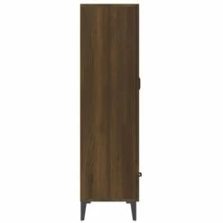 Discount 🎉 VidaXL Highboard Brown Oak 27.6"x12.2"x45.3" Engineered Wood 🔥 -Cabinets & Storage Sales image 6 817476